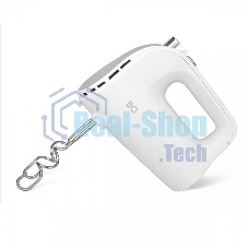 Миксер BQ MX423 White-Steel, Мощность 500 Вт, 5 скоростных режимов, Режим ТУРБО