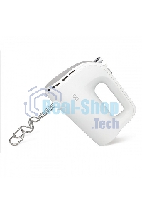 Миксер BQ MX423 White-Steel, Мощность 500 Вт, 5 скоростных режимов, Режим ТУРБО