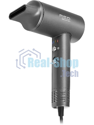 Фен Red Solution RF-510, 1400Вт, серый/серебристый