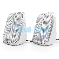 Акустическая система 2.0 Gembird SPK-100-W, белый, 6 Вт, регулятор громкости, USB-питание