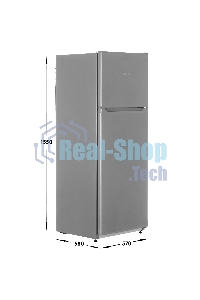 Холодильник Nordfrost NRT 145 132 серебристый двухкамерный 209/68 л морозилка сверху, ручная разморозка