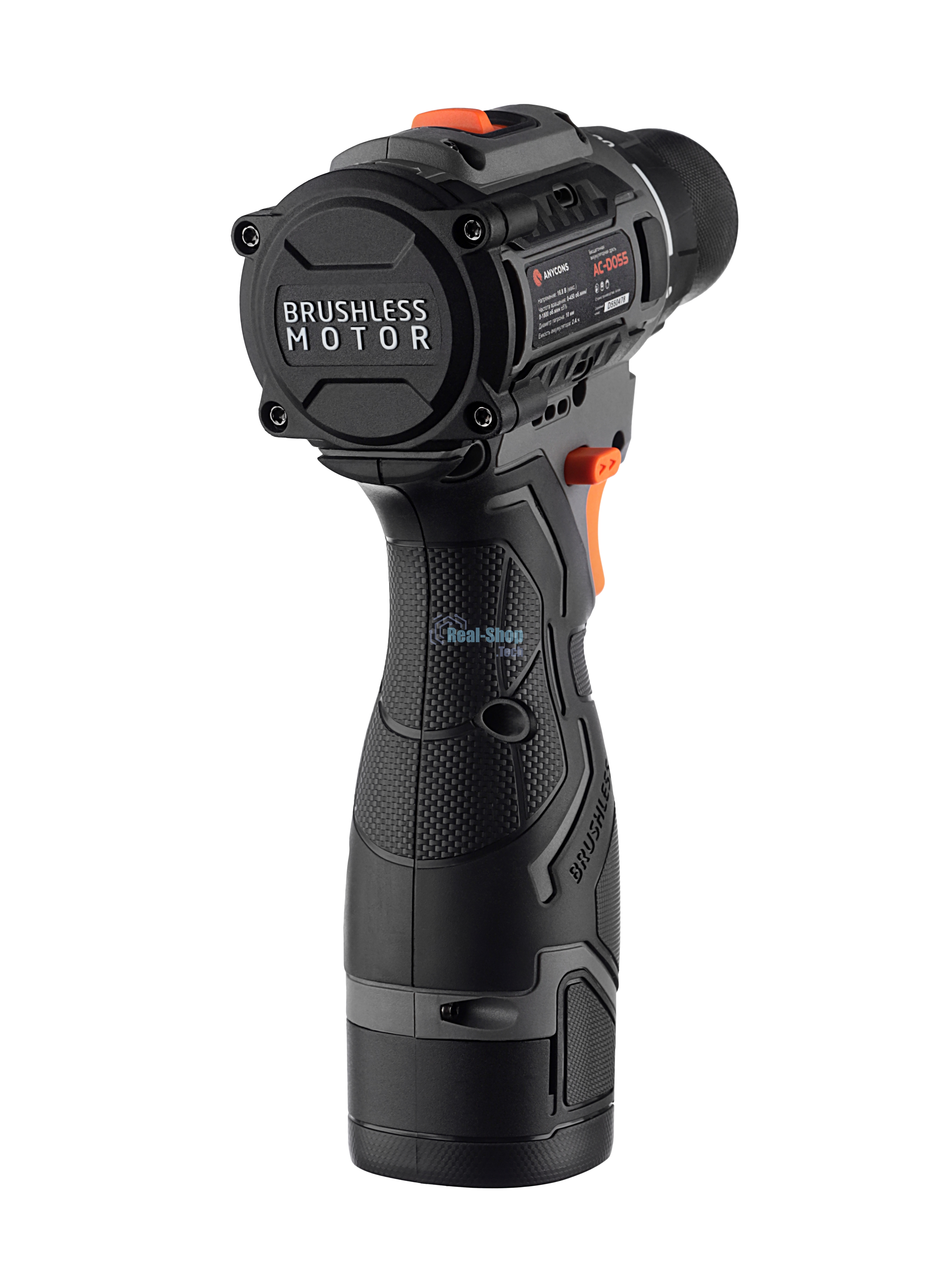 Дрель-шуруповерт аккумуляторная Anycons AC-DO55, 16В, 2 АКБ, Кейс, AC-DO552