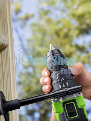 Дрель-шуруповерт аккумуляторная Greenworks GD24DD140 24V, 70/140Нм,Anti-kickback,2х4Ач,ЗУ,кор 3707607CUD