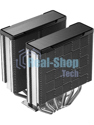 Кулер для процессора DEEPCOOL AG620 G2 LGA1954/1851/1700/AM5/AM4 (9шт/кор, TDP 270W, PWM, DUAL Black Fan 120mm, 6 тепл. трубок, черный) RET