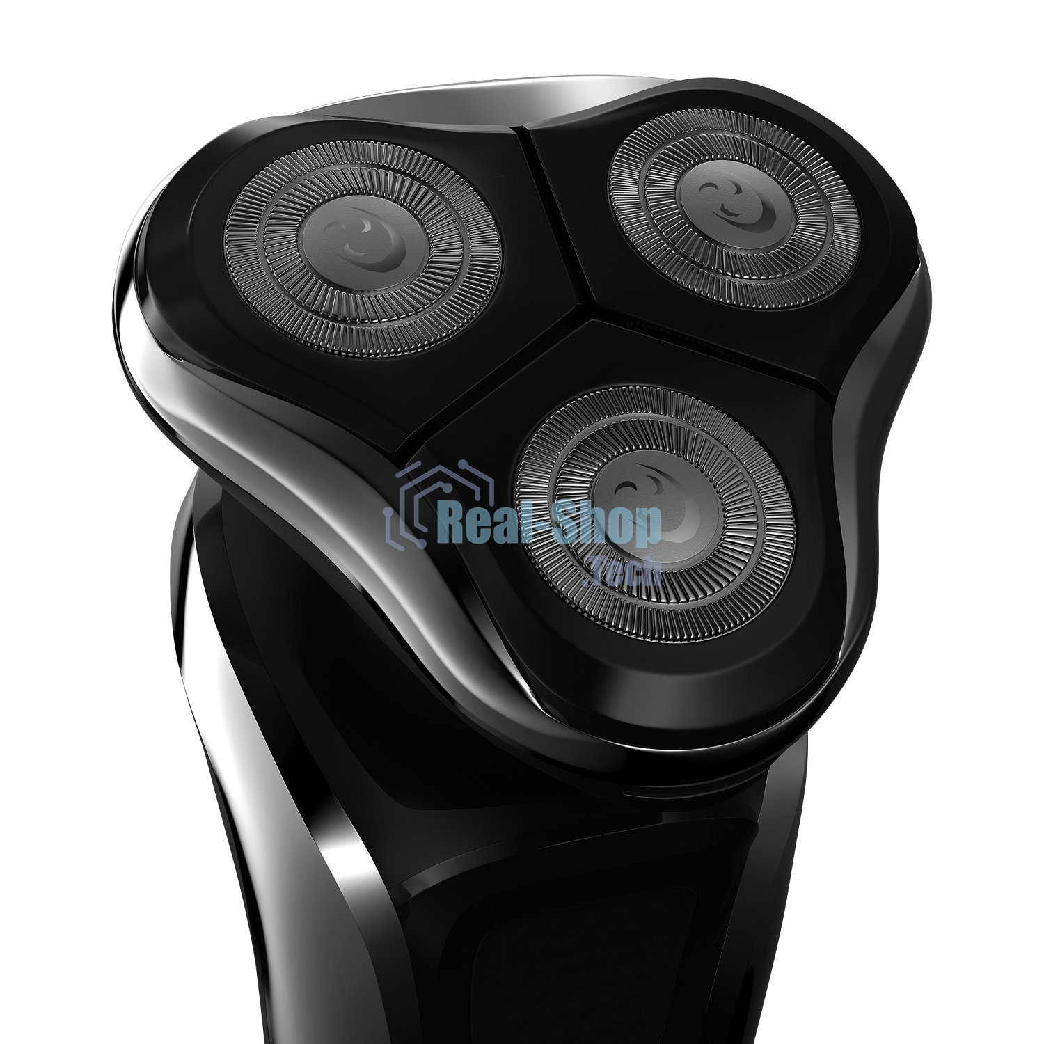 Электробритва PMR 0307RС wet&dry PRO 5 blades+ электрическая (Polaris), черный/хром