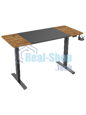 Стол игровой Cactus CS-EDL-BAWD столешница МДФ черный дуб антик, каркас черный