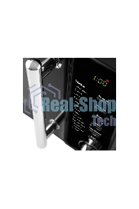 Микроволновая печь Polaris PMO 2002DG RUS черный, 20 л, 700 Вт, переключатели - поворотный механизм/кнопки