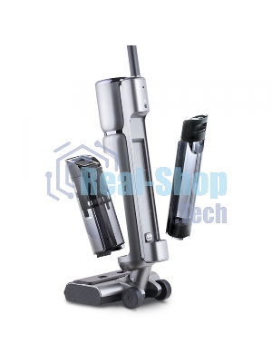 Пылесос вертикальный Thomas AQUA FLOORCLEANER CORDLESS (785501) серый, питание от аккумулятора, 21 Вт, уборка влажная, пылесборник 0.72 л, работа от АКБ max 35 мин.