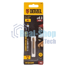Зенковка конусная Denzel под М3, HSS, по металлу, цилиндрический хвостовик