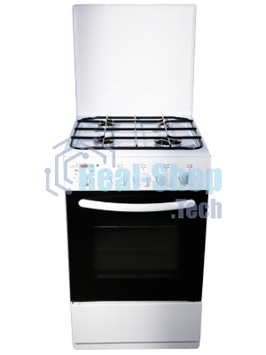 Плита комбинированная Cezaris ПГЭ 1000-03 белый, конфорок 4 шт, духовка 54 л, 51 см x 85 см x 52 см