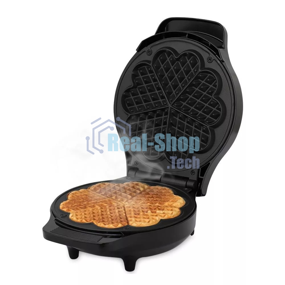 Вафельница Kitfort КТ-1664 1000Вт черный