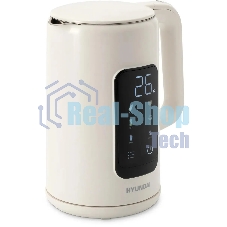 Чайник электрический Hyundai HYK-S4606 1.7 л, 2200 Вт, кремовый