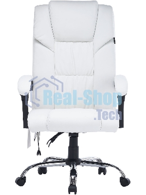 Кресло Cactus CS-CHR-OC02M-WT белый, экокожа