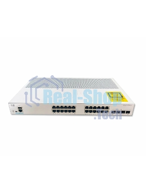 Коммутатор Cisco Catalyst C1000FE-24P-4G-L, 24×LAN + 4×1 Гбит/с