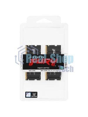 Оперативная память Kingston Fury Impact, DDR5, 32Gb (2x16 Gb), 4800 MHz, CL38, SO-DIMM