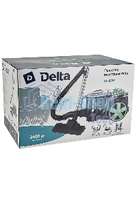 Пылесос DELTA DL-0854 черный/зеленый, 300/2400 Вт, уборка сухая, пылесборник контейнер, 4 л