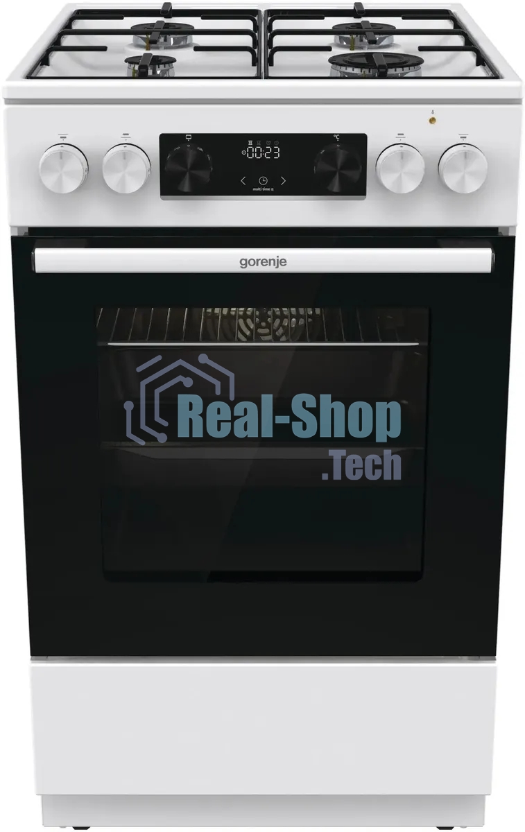 Плита комбинированная Gorenje GK5C60WJ белый, конфорок 4 газовых, духовка 62 л, 50 см x 85 см x 59.4 см