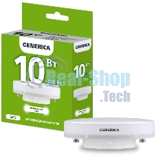 Лампа cветодиодная LED T80 IEK LL-T80-10-230-40-GX53-G таблетка 10Вт 230В 4000К GX53 GENERICA Лампа cветодиодная LED T80 IEK LL-T80-10-230-40-GX53-G таблетка 10Вт 230В 4000К GX53 GENERICA
