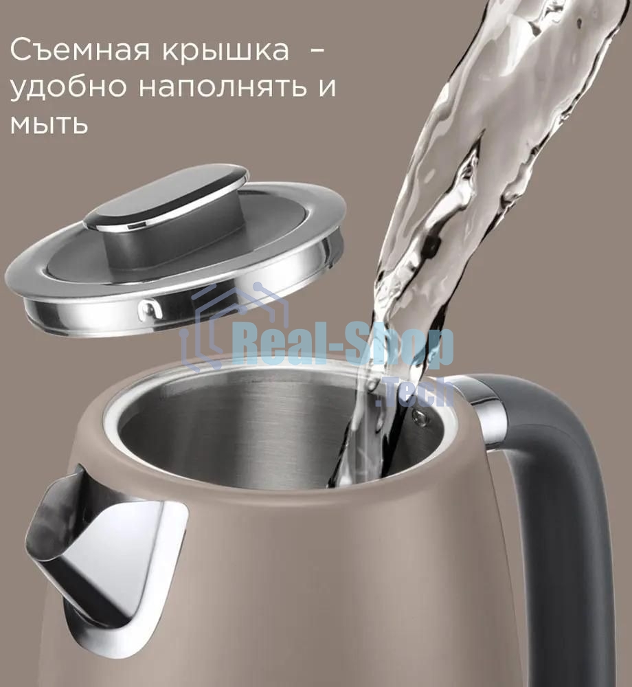 Чайник электрический Redmond KM240 1.7л. 2200Вт бежевый