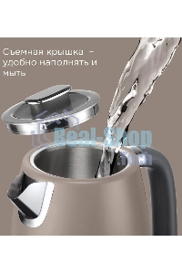 Чайник электрический Redmond KM240 1.7л. 2200Вт бежевый