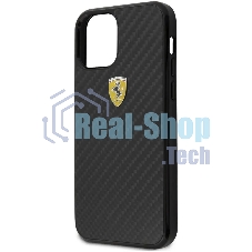 Чехол (клип-кейс) для Apple iPhone 12 mini Ferrari черный (FERCAHCP12SBK)