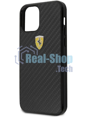 Чехол (клип-кейс) для Apple iPhone 12 mini Ferrari черный (FERCAHCP12SBK)