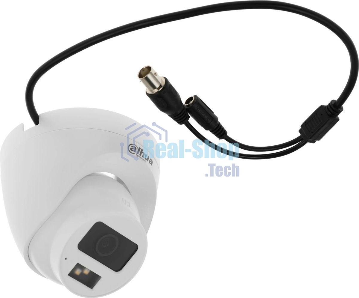 Камера видеонаблюдения аналоговая Dahua DH-HAC-HDW1200CLQP-IL-A-0280B-S6 2.8-2.8мм HD-CVI HD-TVI цв. корп.:белый (DH-HAC-HDW1200CLQP-IL-A-0280B)