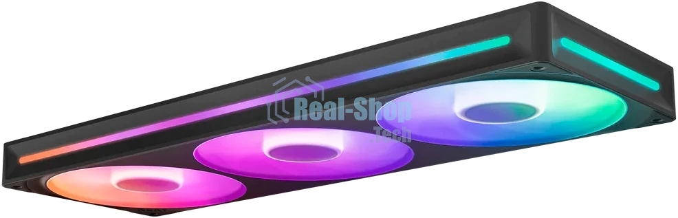 Вентилятор для корпуса Case Cooler NZXT F360 RGb Core (120x120x25мм, 4-pin PWM, RGb, 75.12CFM, 30dBA, 2400RPM, Black, Single-Frame RGb Fan Unit)