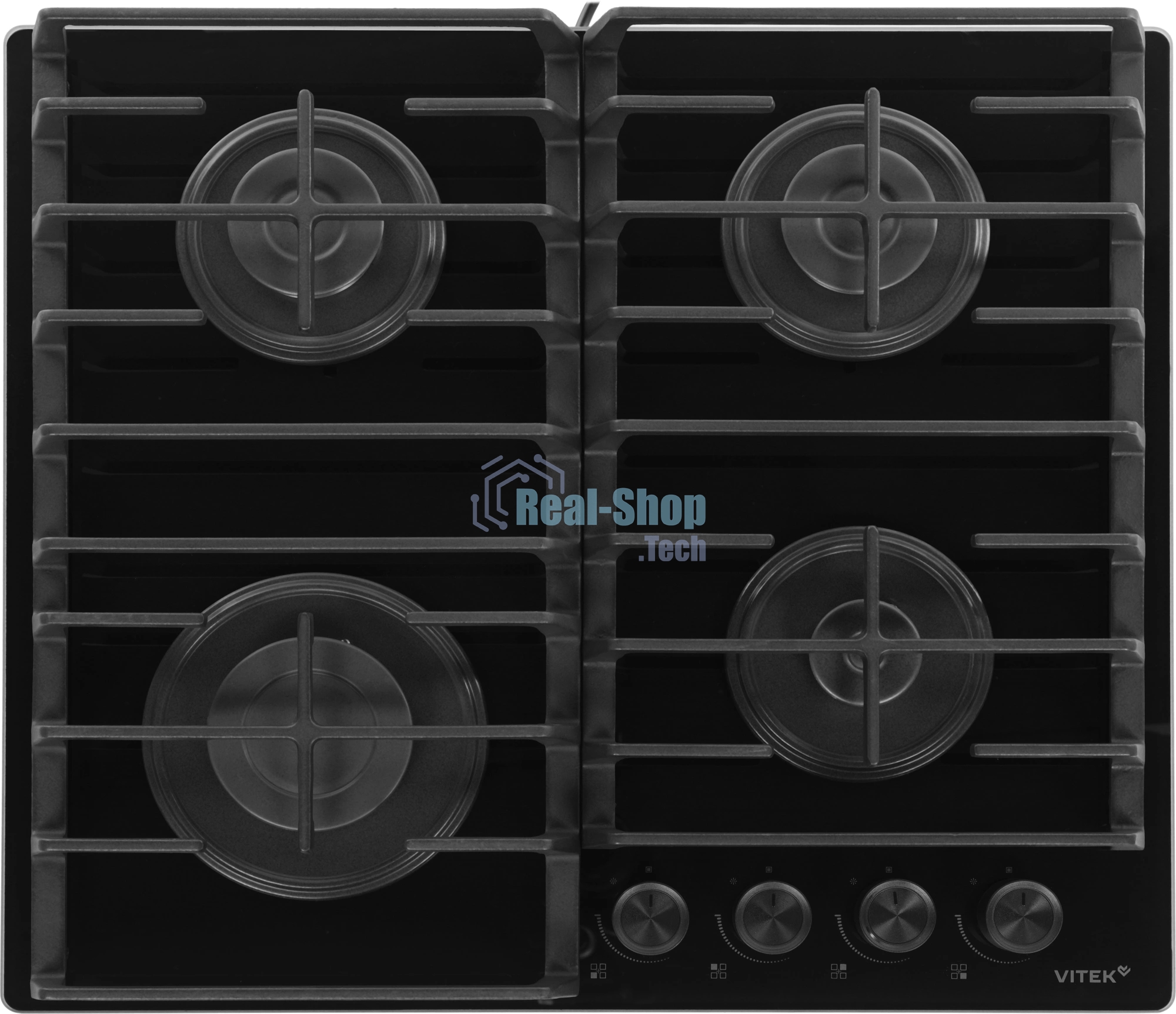 Газовая варочная панель Vitek VGH 6420 BG стекло черное