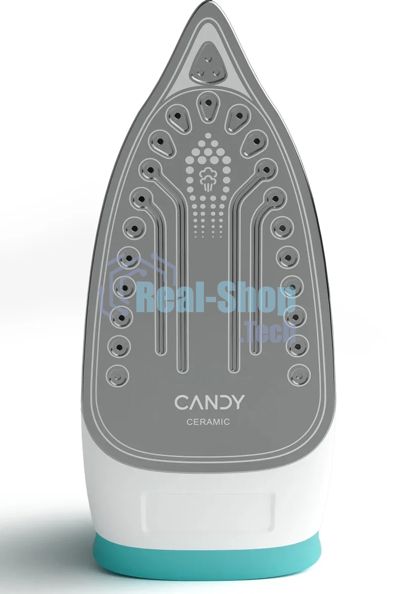 Утюг Candy CI-103 бирюзовый, 2400 Вт, 50 г/мин, 160 г/мин, 370 мл