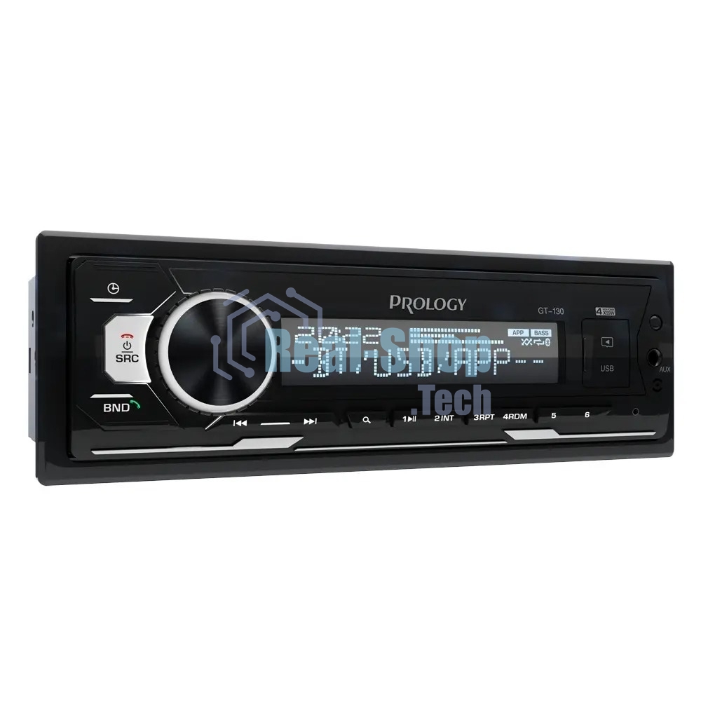 Автомагнитола Prology GT-130, 1 DIN, Bluetooth, USB Type-A, AUX, пульт ДУ