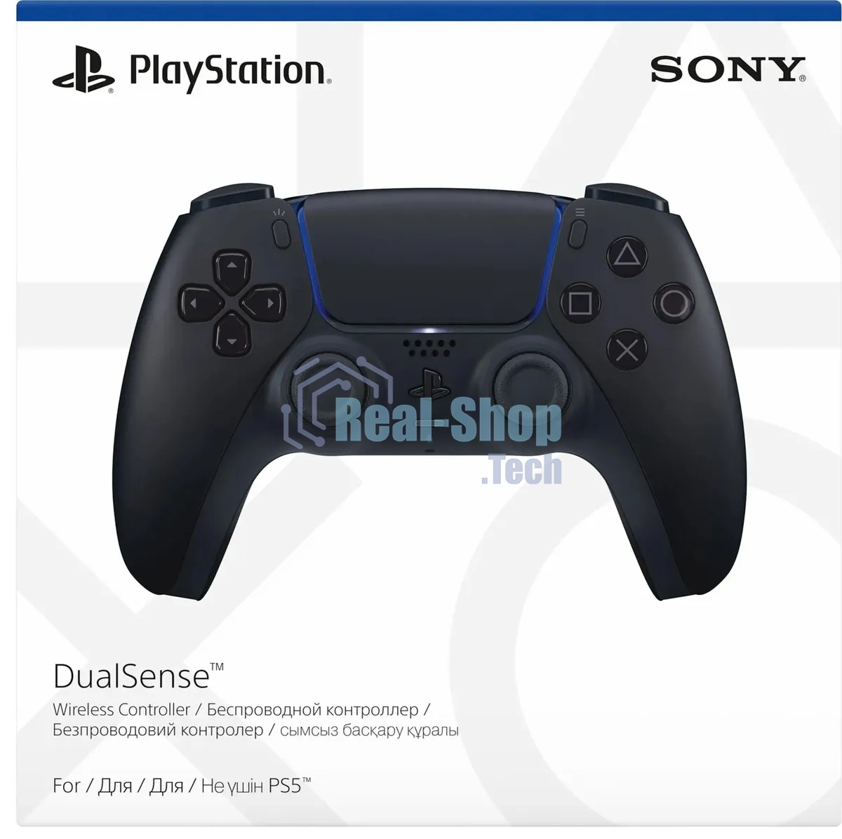 Геймпад Sony PlayStation 5 DualSense Wireless Controller CFI-ZCT1W черный (PS719827696)