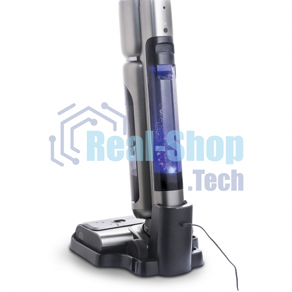 Пылесос вертикальный Thomas AQUA FLOORCLEANER CORDLESS (785501) серый, питание от аккумулятора, 21 Вт, уборка влажная, пылесборник 0.72 л, работа от АКБ max 35 мин.