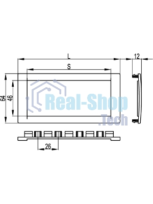 Рамка универсальная DKC F00011G In-Liner Aero 2 модуля, серебристый, RAL 9006