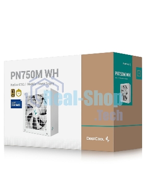 Блок питания Deepcool/GamerStorm PN750M WH V2 Game Storm Gen.5, 750Вт, 80 PLUS Gold, 120мм, белый