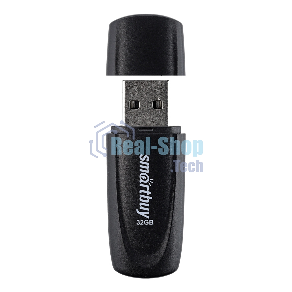 Флешка USB Smartbuy Scout Black (SB032Gb2SCK), 32Gb, USB 2.0, R/W 13/8, черный