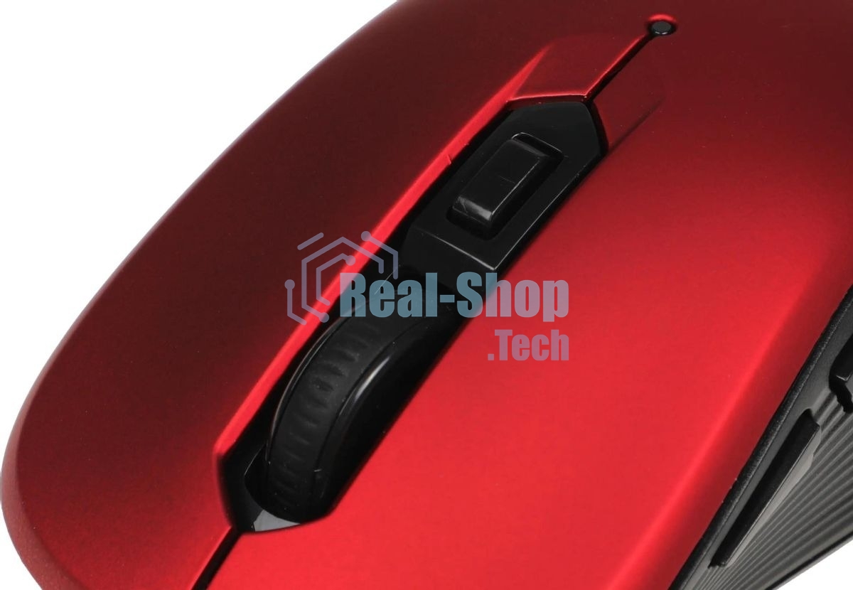 Мышь беспроводная Defender Gassa MM-105 красный, 1600 dpi, радиоканал, USB, кнопки - 6