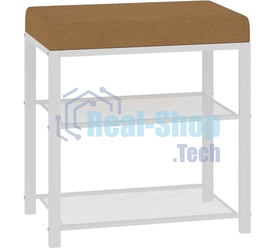 Банкетка ЗМИ Торонто 13S (TORONTO 13S banquet&shoes) цвет каркаса белый, цвет сиденья бежевый БТ13СББ