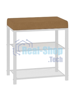 Банкетка ЗМИ Торонто 13S (TORONTO 13S banquet&shoes) цвет каркаса белый, цвет сиденья бежевый БТ13СББ