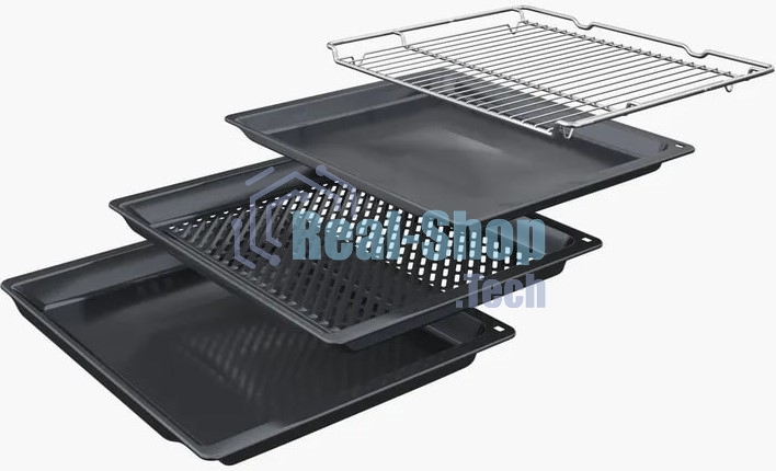 Духовой шкаф Bosch HNG978QB1 Accent line. Serie 8, духовой шкаф с микроволнами и паром, черный, 28 режимов + комбинированные режимы, микроволны до 800 Вт, 4-слойное остекление, 3 цветных текстовых TFT-дисплея 2,5