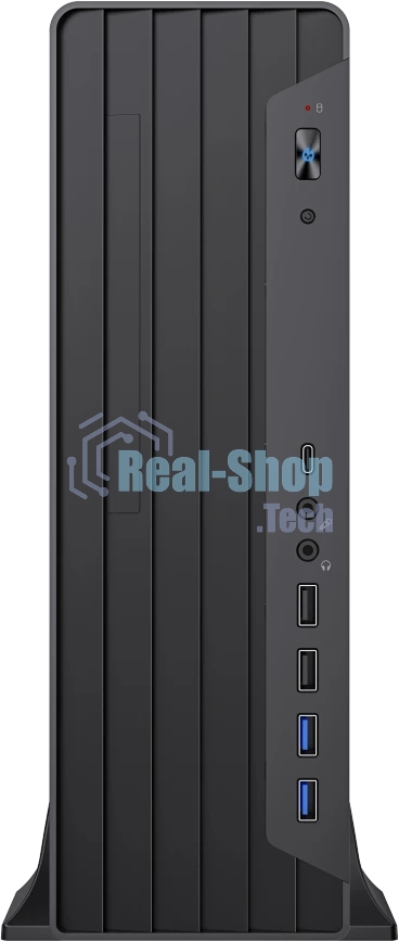 Корпус Foxline FL-418-SFX400-U32C, Slim-Desktop, чёрный