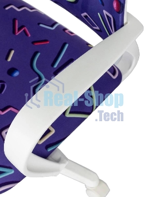 Кресло Domfy DK X-ROOM WH фиолетовый Sticks 08 крестов. пластик пластик белый