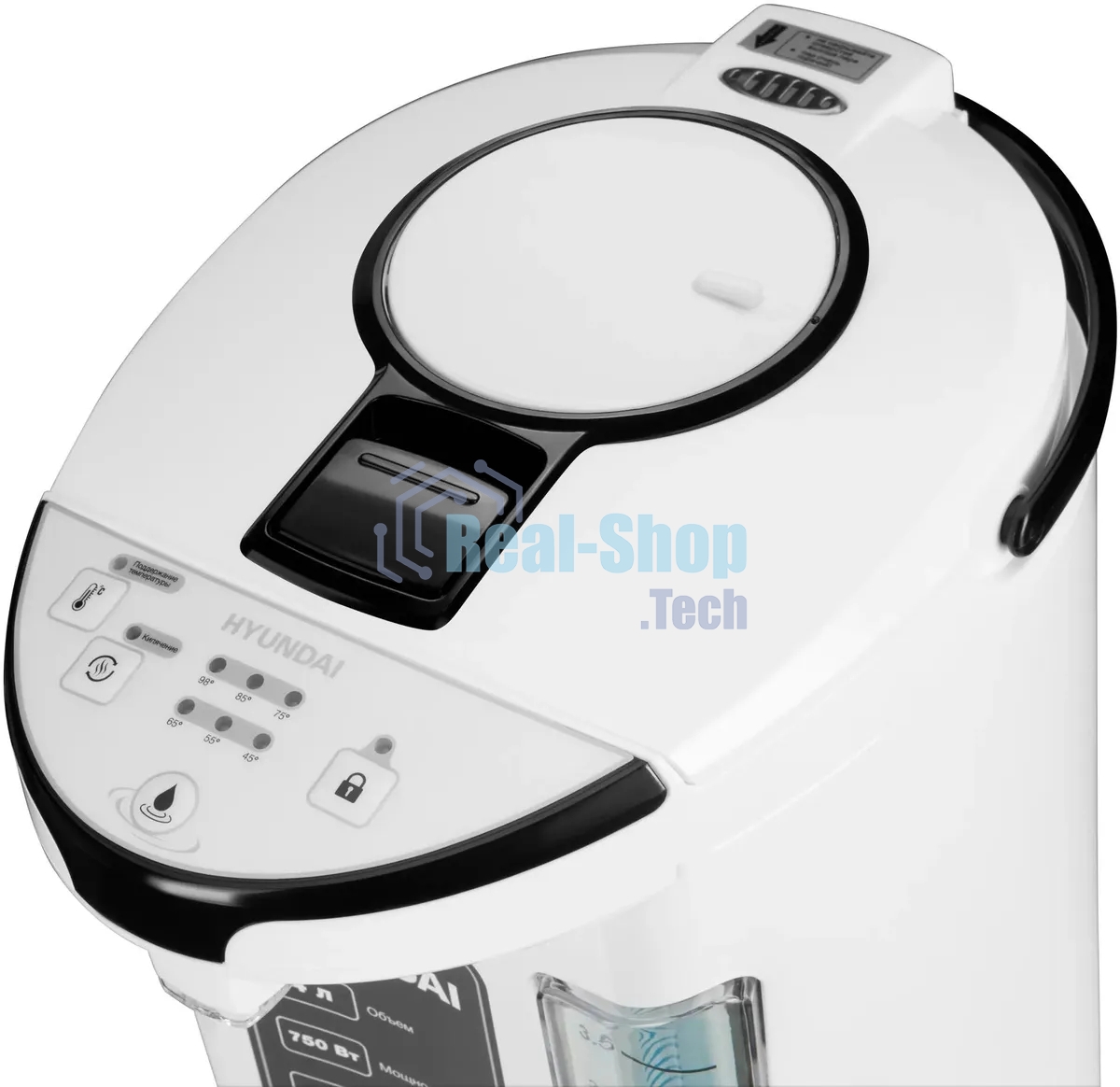 Термопот Hyundai HYTP-4840 4л, 750Вт, белый/черный