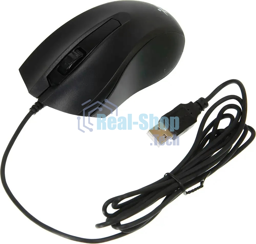 Комплект клавиатура+мышь Oklick 621M IRU проводной, USB, 1200 DPI, чёрный