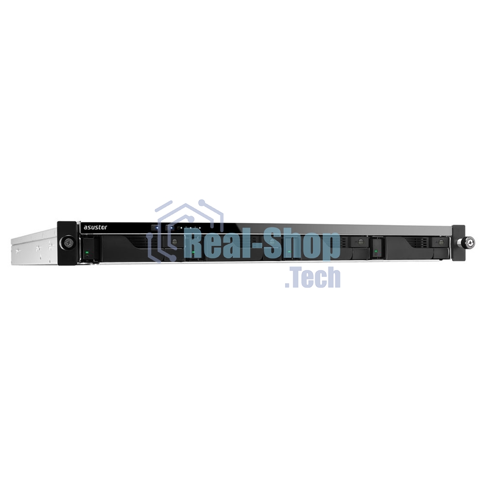 Сетевой накопитель ASUSTOR AS6504RS 4Bay/Intel Atom C3538, 2.1GHz/8Gb DDR4/noHDD,LFF(HDD,SSD),/2x1GbE(LAN)/4xUSB3.2; 90IX01G0-BW3S00