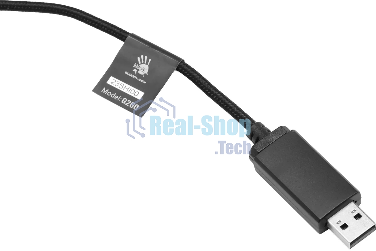 Гарнитура проводная с микрофоном A4Tech Bloody G260 черный 2м мониторные USB оголовье (G260)