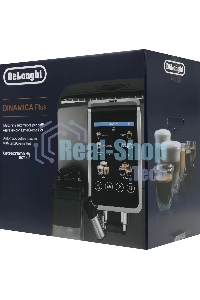 Кофемашина автоматическая DeLonghi Dinamica Plus ECAM380.95.TB черный/серый, исп. кофе - зерновой/молотый, 1.8 л, 1450 Вт, 15 Бар.
