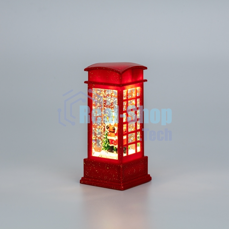 Светильник декоративный (фигура) Neon-night Телефонная будка с эффектом снегопада и подсветкой