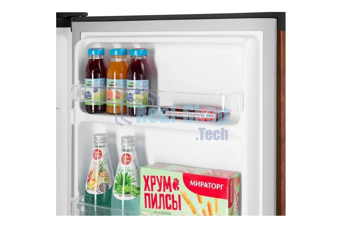 Холодильник Maunfeld MFF83WD дерево/черный мат. однокамерный 85л