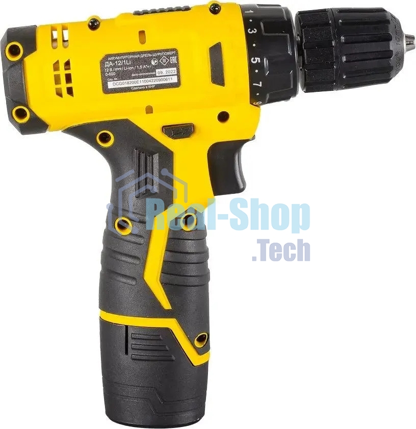 Дрель-шуруповерт аккумуляторная Eurolux ДА-12/1Li, Аккумуляторная